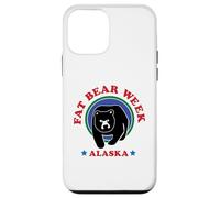 Carcasa para iPhone 12 Mini Diseño Retro de los años 90 de la Semana de Fat Bear de Alaska, celebra Osos Fuertes