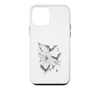 Carcasa para iPhone 12 Mini Diseño Vintage de Gothic Bats Spider Web Moon Dark Halloween