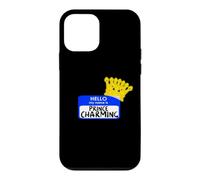 Carcasa para iPhone 12 Mini Disfraz de Halloween fácil con Texto en inglés «My Name Is Prince»