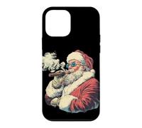 Carcasa para iPhone 12 Mini Disfraz de Papá Noel Rico con cigarro para los Amantes de los Puros