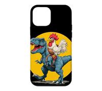 Carcasa para iPhone 12 Mini Disfraz de Pollo Best Friends para Amantes de los Dinosaurios