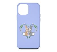 Carcasa para iPhone 12 mini Disney Bambi Thumper & Miss Bunny Floral Heart Valentine's