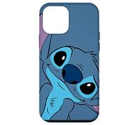 Carcasa para iPhone 12 mini Disney Lilo and Stitch Cute Stitch Face Gris pizarra