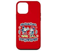 Carcasa para iPhone 12 mini Disney Mickey & Minnie Fiesta Papel Picado Style Mexican Art