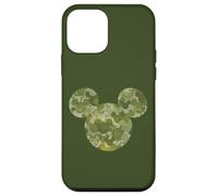 Carcasa para iPhone 12 mini Disney Mickey Mouse Icon Green Camo Camouflage Pattern