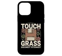Carcasa para iPhone 12 Mini Disquete Retro Touch Grass Disconnect para conectar
