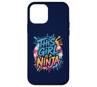 Carcasa para iPhone 12 Mini Divertida Fiesta de cumpleaños de This Girl Is a Ninjas Warrior Kid
