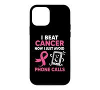 Carcasa para iPhone 12 Mini Divertida superviviente de cáncer de Mama Pink Ribbon Warrior Antisocial
