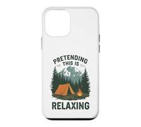 Carcasa para iPhone 12 Mini Divertido Amante del Camping fingiendo Que Esto es Relajante al Aire Libre