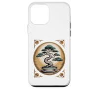 Carcasa para iPhone 12 Mini Divertido árbol bonsái Grabado ilustración botánica