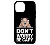Carcasa para iPhone 12 Mini Divertido Capybara Diciendo Don't Worry Be Capy Cute