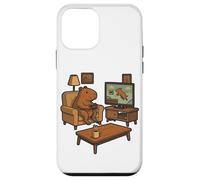 Carcasa para iPhone 12 Mini Divertido Capybara Gamer Meme Cozy Animal Gaming Broma Juego Retro