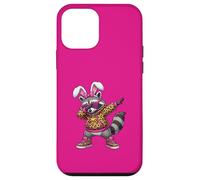 Carcasa para iPhone 12 Mini Divertido Conejito Mapache Feliz Pascua niña Mujer Leopardo