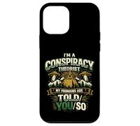 Carcasa para iPhone 12 Mini Divertido Diseño Retro para Teóricos de Conspiraciones