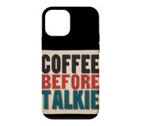 Carcasa para iPhone 12 Mini Divertido Disfraz de café Antes del discurso de Talkie