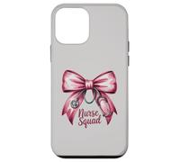 Carcasa para iPhone 12 Mini Divertido escuadrón de Enfermeras Bow Love Valentine Coquette RN NP ICU Life