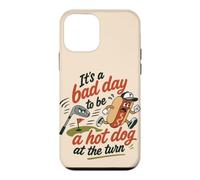 Carcasa para iPhone 12 Mini Divertido Golf Hot Dog Turn Snack Cart Curso Humor
