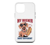 Carcasa para iPhone 12 Mini Divertido Hot Dog Dachshund My Wiener construyó Diferentes Salchichas
