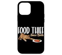 Carcasa para iPhone 12 Mini Divertido ladrón de Comida para Gatos Desde el Nacimiento Amante de los Gatos Humor Gatito