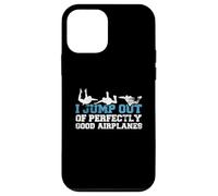 Carcasa para iPhone 12 Mini Divertido Regalo de Paracaidista con Texto en inglés I Jump out of Perfectly Good Airplanes