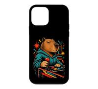 Carcasa para iPhone 12 Mini Divertido Retro Arcade Capybara Gamer para los fanáticos de los Videojuegos
