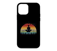Carcasa para iPhone 12 Mini Divertidos Instructores de Yoga para meditación, diseño Retro