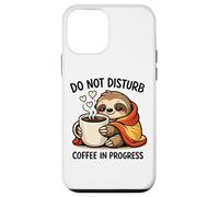 Carcasa para iPhone 12 Mini Do Not Disturb Coffee Sloth Cute Funny Morning Mood Tees