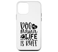 Carcasa para iPhone 12 Mini Dog Mama La Vida es Ruff Dog Mama La Vida es Ruff Dog Mama