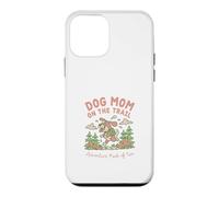 Carcasa para iPhone 12 Mini Dog Mom on The Trail Adventure Pack de 2 Senderismo Dog Mom