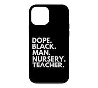 Carcasa para iPhone 12 Mini Dope Black Man Nursery Teacher Orgullo afroamericano