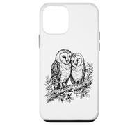 Carcasa para iPhone 12 Mini Dos Búhos Vida Silvestre Bosque Observador De Aves