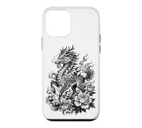 Carcasa para iPhone 12 Mini Dragón Kirin japonés Tradicional en Estilo Irezumi