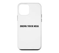 Carcasa para iPhone 12 Mini Drink Your Milk Sign I Love Milk I Like It Raw Funny Milk