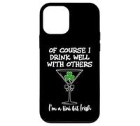 Carcasa para iPhone 12 Mini Drinks Well with Others St Patrick's Tini bit Irish Drinking