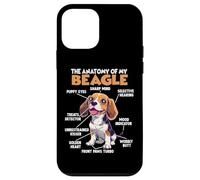 Carcasa para iPhone 12 Mini Dueño del Perro Beagle T Anatomía del Beagle Caminando