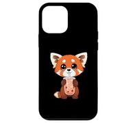 Carcasa para iPhone 12 Mini Dulce Panda Rojo le Gusta el té de Burbujas