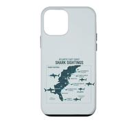 Carcasa para iPhone 12 Mini East Coast Shark Sightings Cool Map