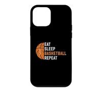 Carcasa para iPhone 12 Mini Eat Sleep Basketball Repeat Jugador de Baloncesto Hombres Mujeres niños
