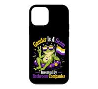 Carcasa para iPhone 12 Mini El género es una estafa Bandera de Enby de Rana no binaria