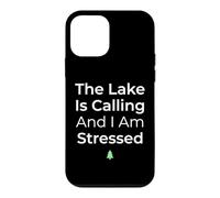 Carcasa para iPhone 12 Mini El Lago está Llamando y Estoy Estresado Pescador de Agua Dulce
