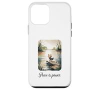 Carcasa para iPhone 12 Mini El Lindo Gato Peace Is Power de Calm Lake Art