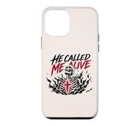 Carcasa para iPhone 12 Mini Él me llamó Vivo Jesús Fe Esqueleto Cristiano