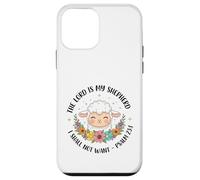 Carcasa para iPhone 12 Mini El Señor es mi Pastor, no esperaré - Salmos 23:1