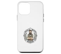 Carcasa para iPhone 12 Mini Emblema de Honor de Caballero Barbudo Vintage Estilo Retro