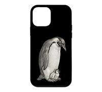 Carcasa para iPhone 12 Mini Emperor Penguins and Chick Vintage Art