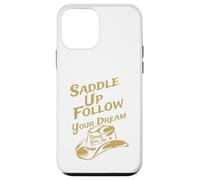 Carcasa para iPhone 12 Mini Ensilla y Sigue tu sueño, Nunca te Des por vencido