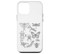 Carcasa para iPhone 12 Mini Entomología Especies de Insectos Historia Natural científica mínima