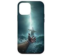 Carcasa para iPhone 12 Mini Epic Bible Story Christian Graphic - Jesus Saving Peter