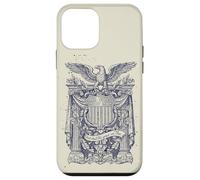 Carcasa para iPhone 12 Mini Escudo de Escudo de águila patriótica Vintage heráldica EE. UU