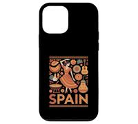 Carcasa para iPhone 12 Mini España Divertida Cultura Española Guitarra Flamenca Paella